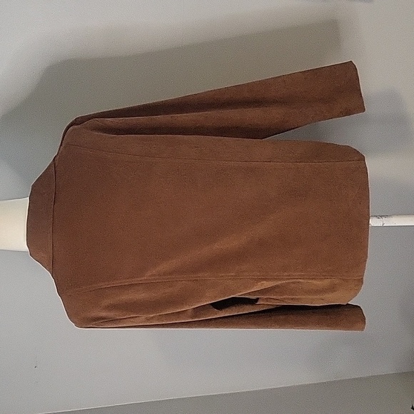 Giorgio Sant Angelo Vintage Brown Button Up Lightweight Jacket - Size 8 - Picture 3 of 9
